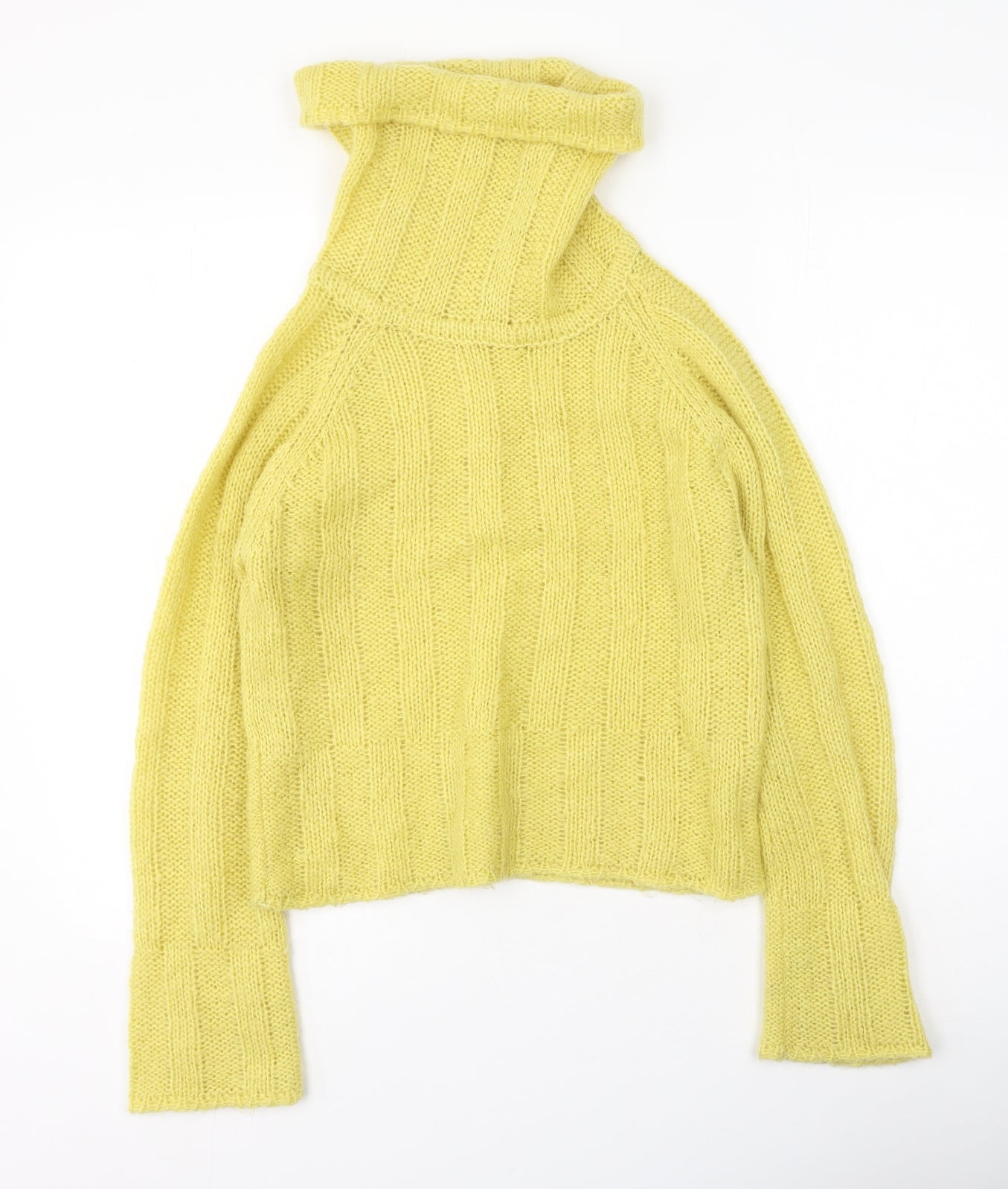 Womens UK Size M Preworn Yellow Pullover Jumper