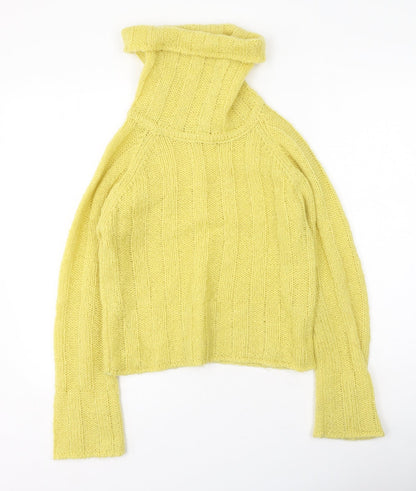 Womens UK Size M Preworn Yellow Pullover Jumper