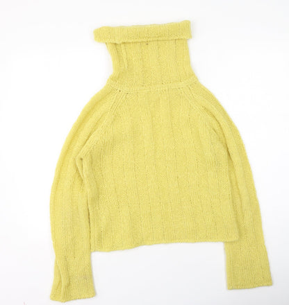 Womens UK Size M Preworn Yellow Pullover Jumper