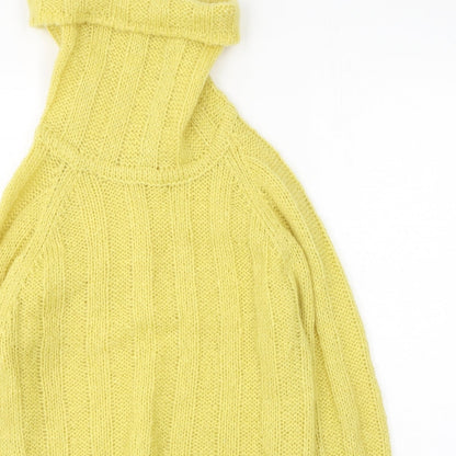 Womens UK Size M Preworn Yellow Pullover Jumper