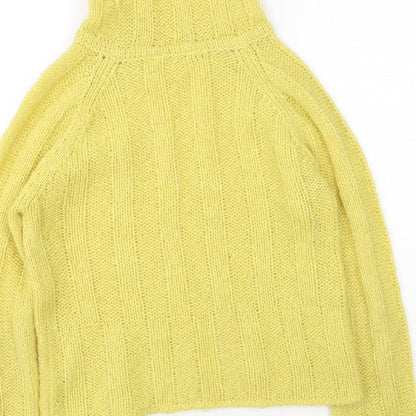 Womens UK Size M Preworn Yellow Pullover Jumper