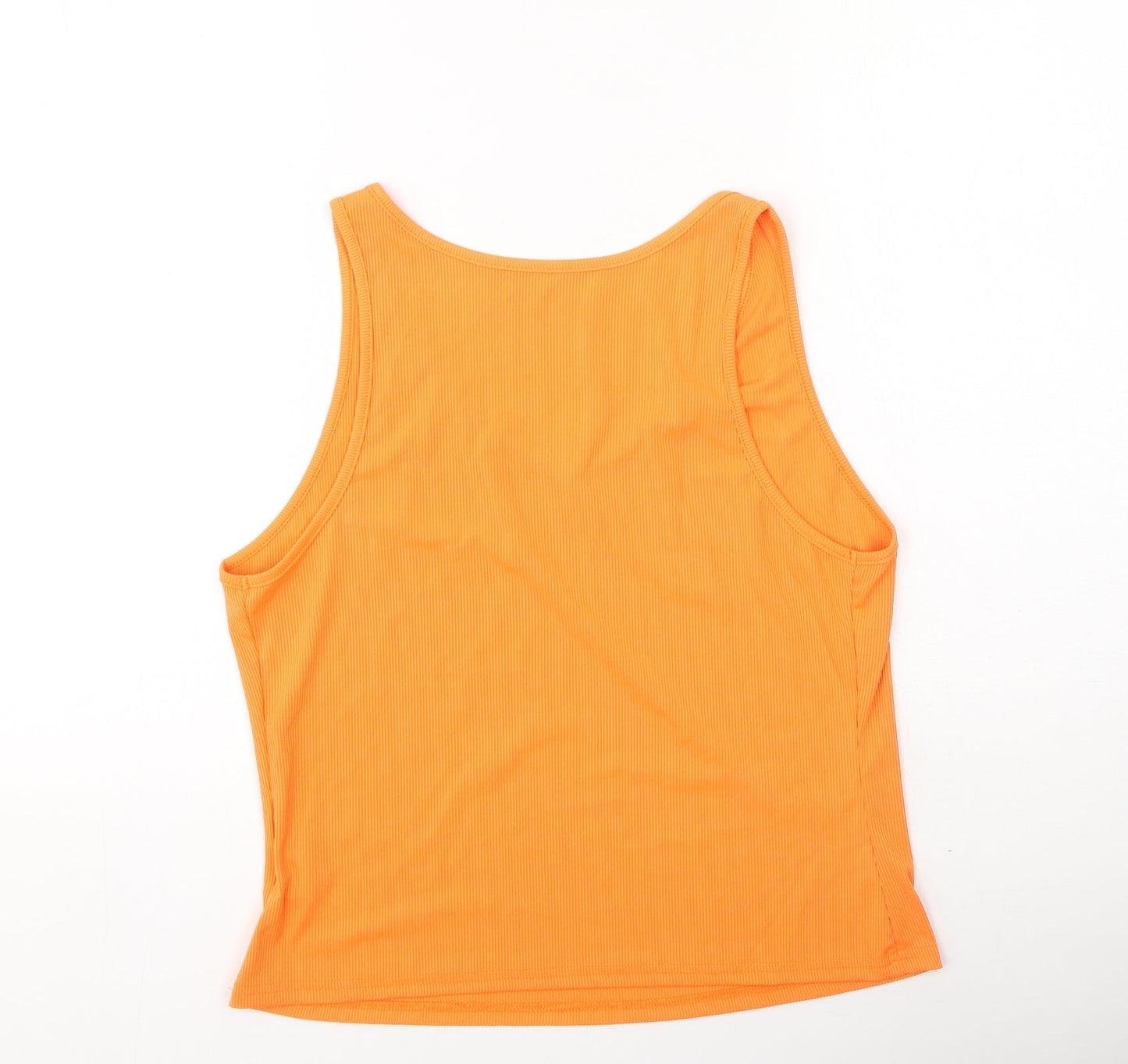 SheIn Womens Orange  Polyester Camisole Tank Size XL Round Neck