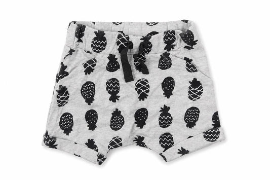 George  Baby Grey  Cotton Cropped Trousers Size 0-3 Months   - pineapples