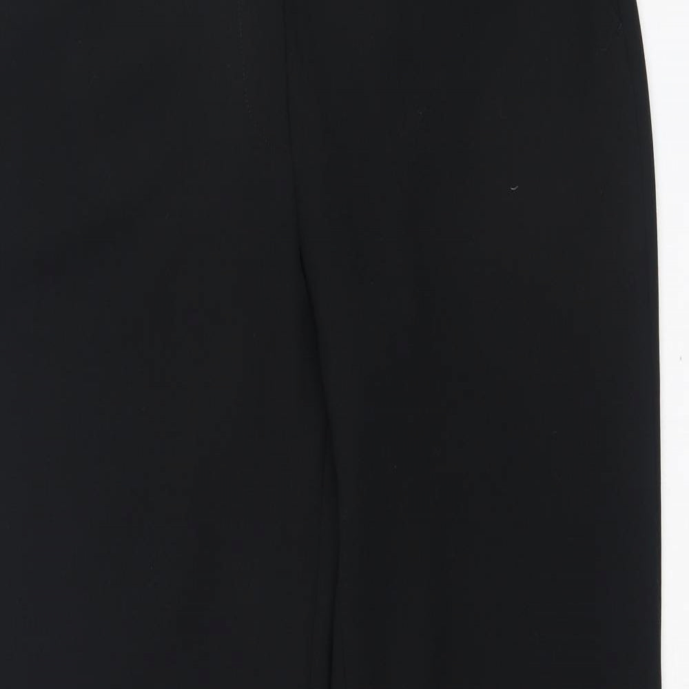 Womens UK Size 42 Preworn Regular Fit Jogger Black Trousers