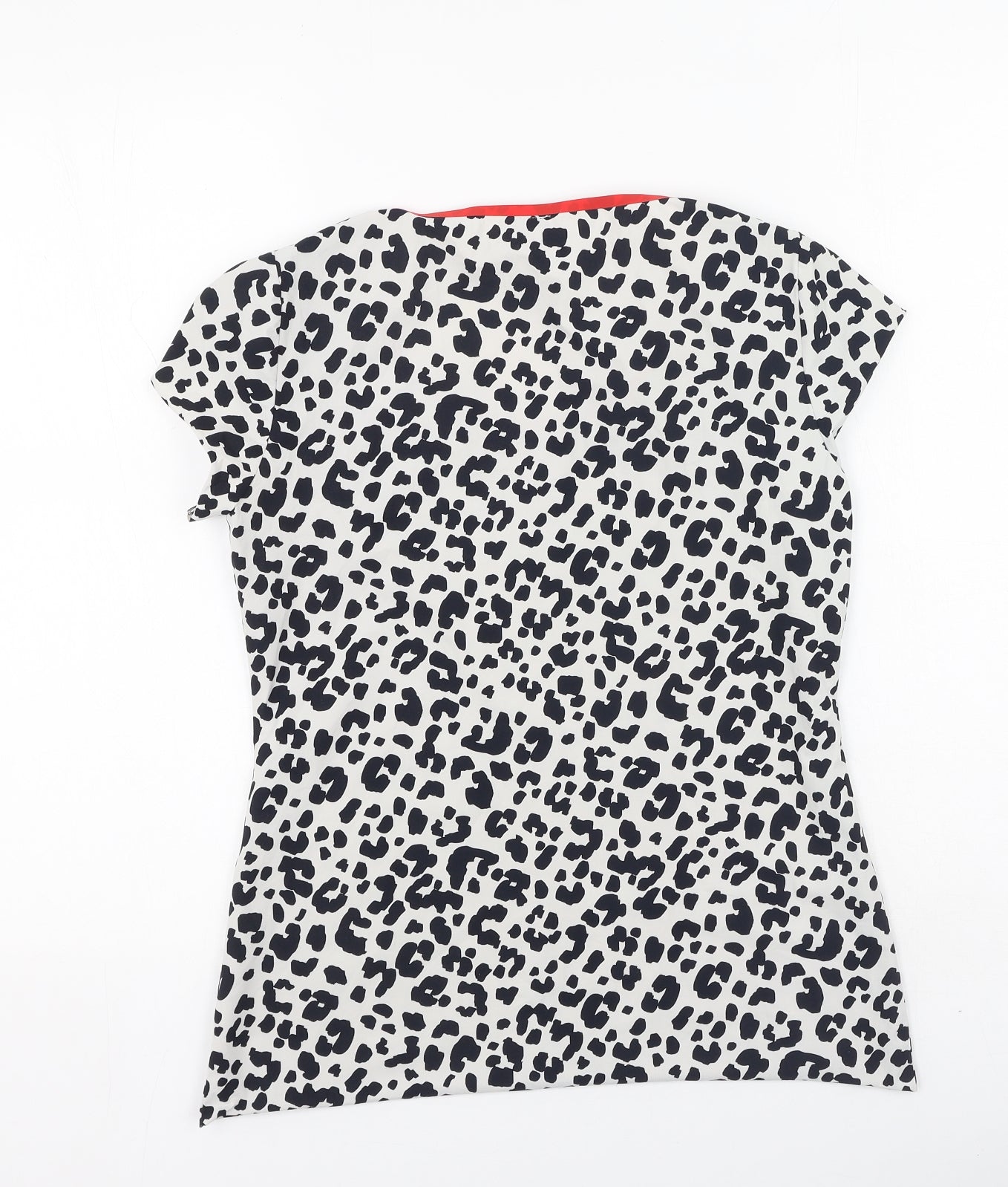 Womens UK Size S Preworn Black Basic T-Shirt