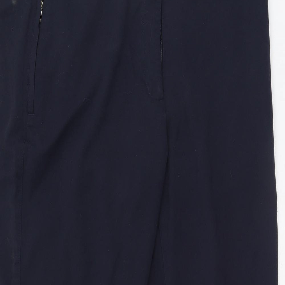 Womens UK Size 18 Marks and Spencer Regular Fit  Blue Trousers