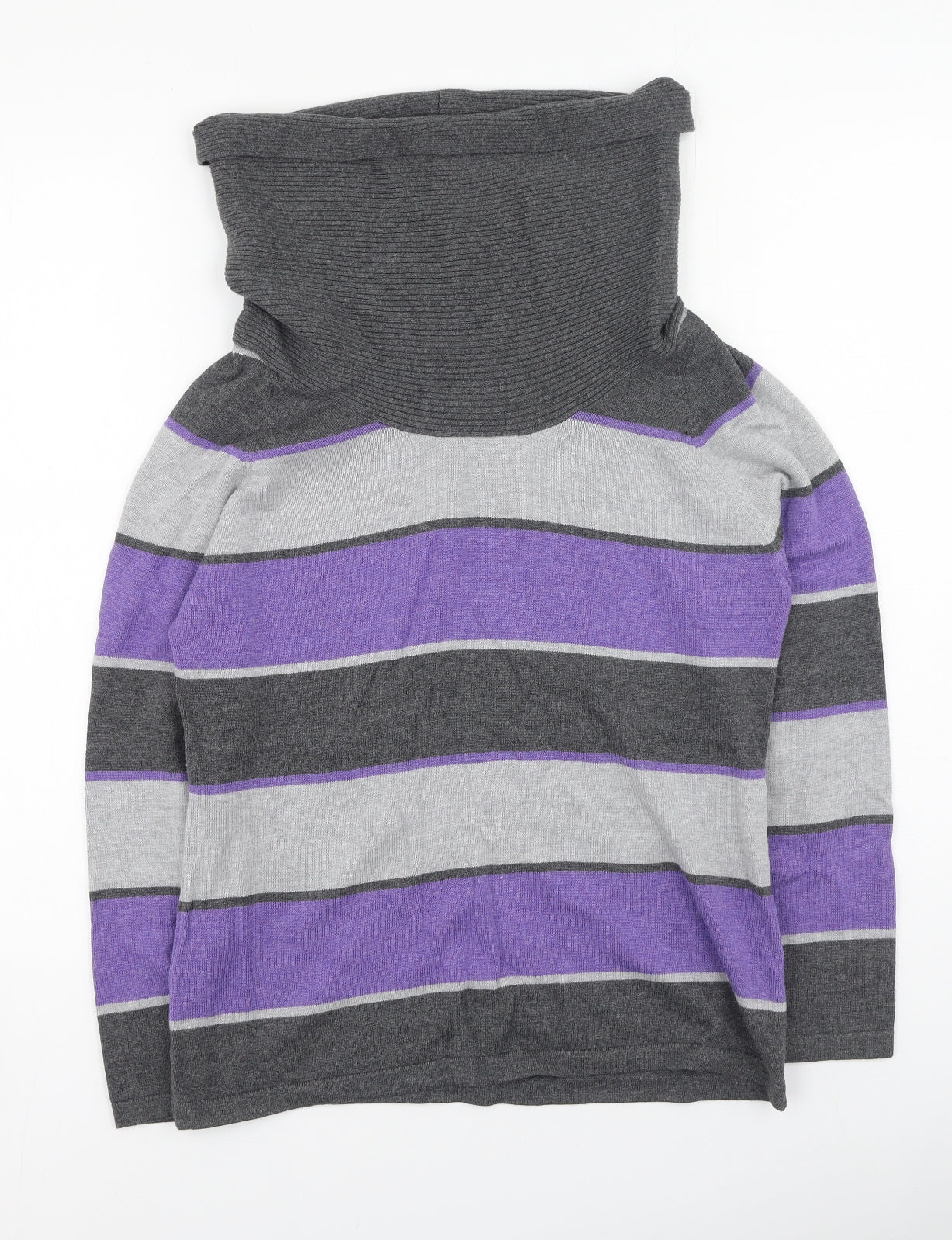 Womens UK Size 10 marble Multicoloured Pullover Jumper