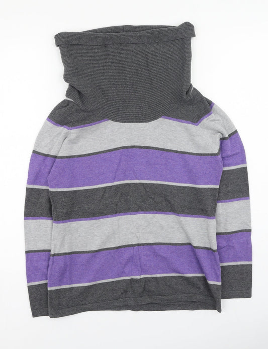 Womens UK Size 10 marble Multicoloured Pullover Jumper