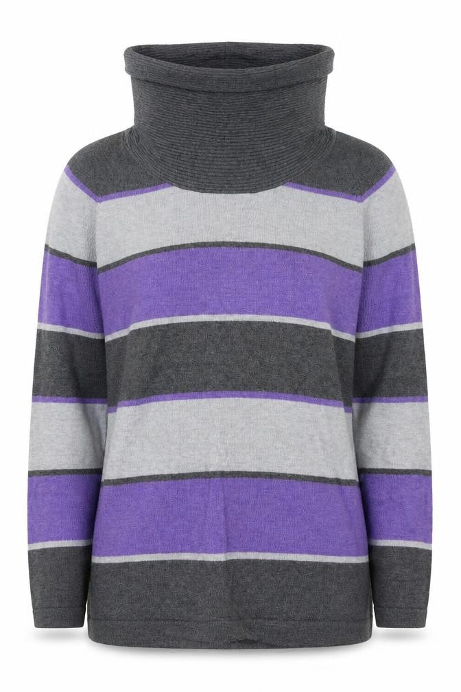 Womens UK Size 10 marble Multicoloured Pullover Jumper