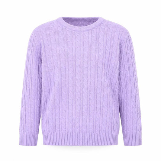 Womens UK Size S Pure & Natural Purple Pullover Jumper