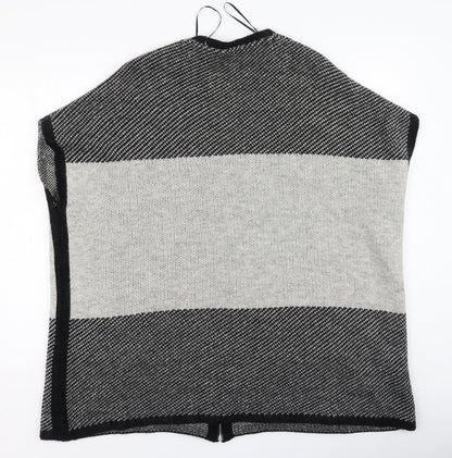 George  Womens Multicoloured Round Neck  Acrylic Full Zip Jumper Size M