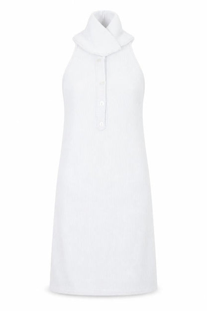 PRETTYLITTLETHING Womens White  Polyester Bodycon  Size 8  Collared