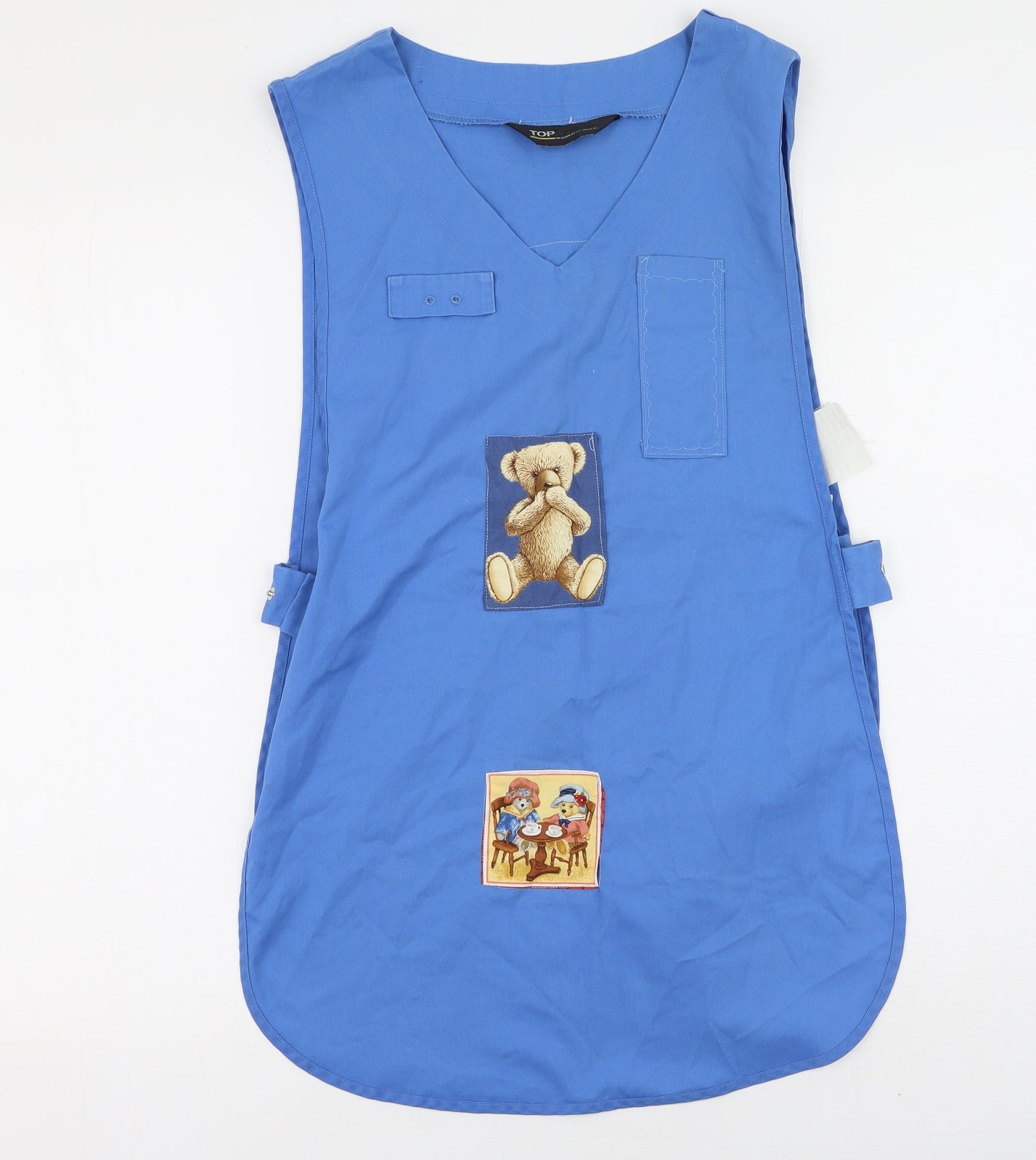 Top Flite Womens Blue  Polyester Camisole Tank Size M Round Neck