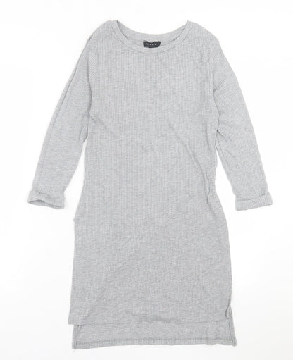 New Look Womens Grey  Polyester A-Line  Size 12  Crew Neck Pullover