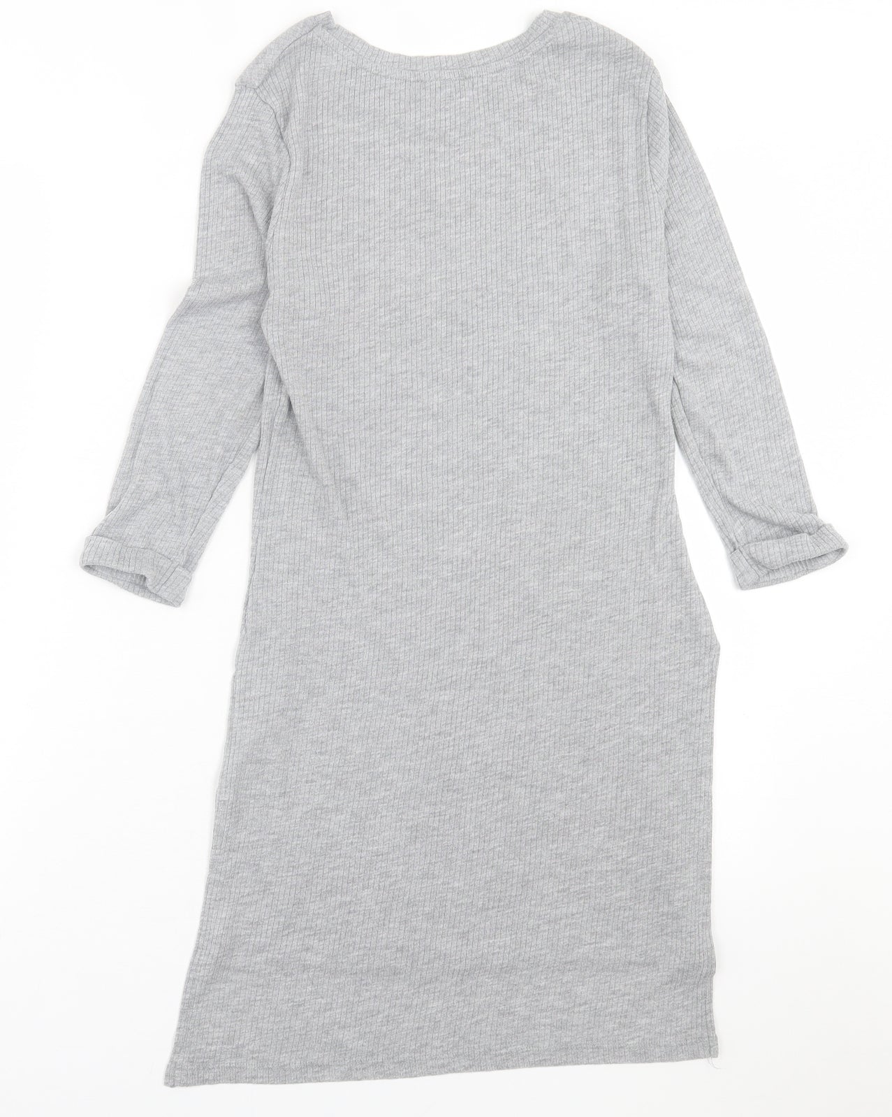 New Look Womens Grey  Polyester A-Line  Size 12  Crew Neck Pullover
