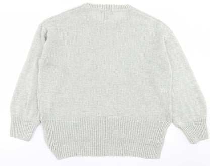Womens UK Size L New Look Green Pullover Jumper