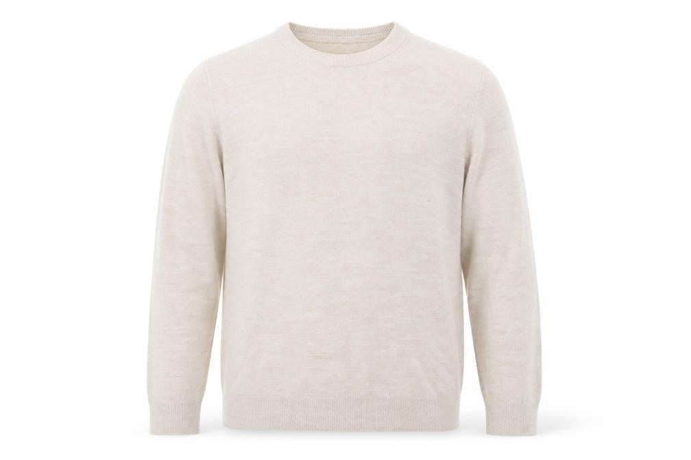 Mens UK Size L Easy Brown Pullover Jumper