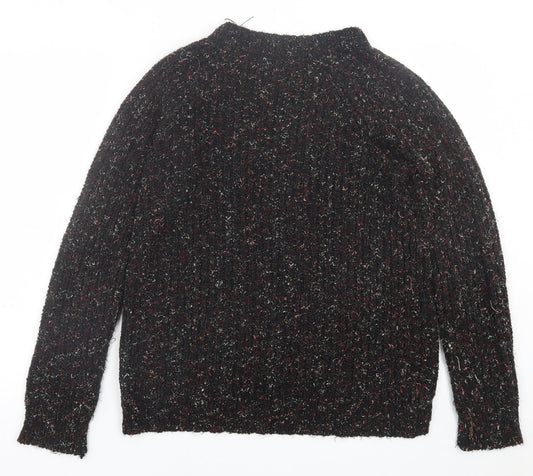 Womens UK Size M Papaya Black Pullover Jumper