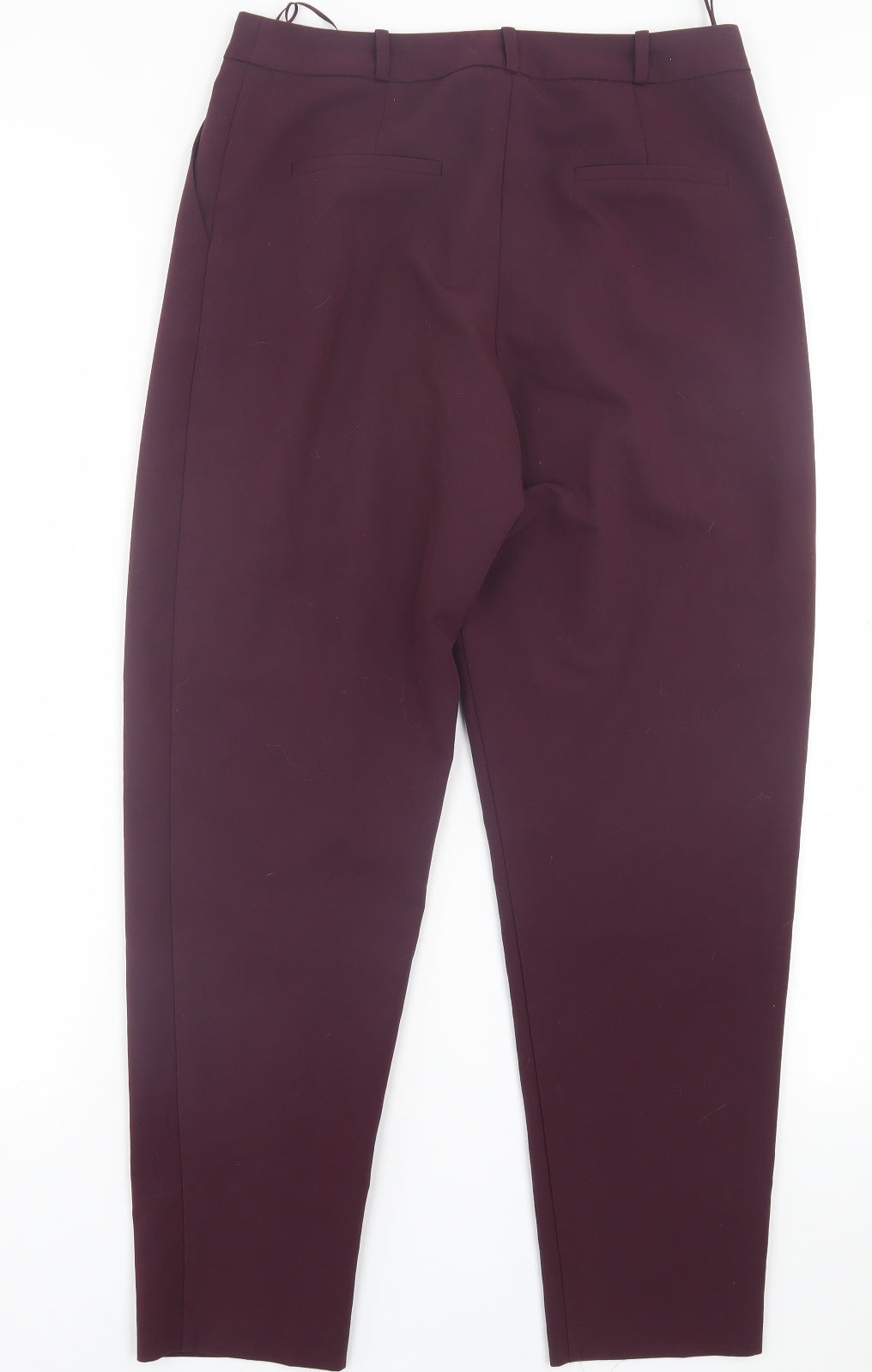 Womens UK Size 10 Oasis Regular Fit  Purple Trousers