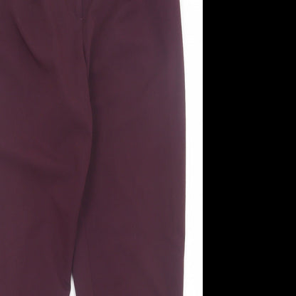 Womens UK Size 10 Oasis Regular Fit  Purple Trousers