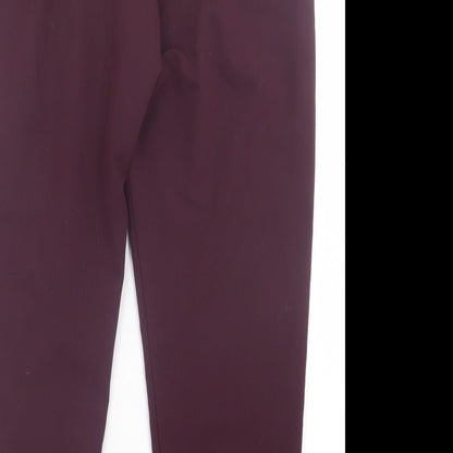 Womens UK Size 10 Oasis Regular Fit  Purple Trousers