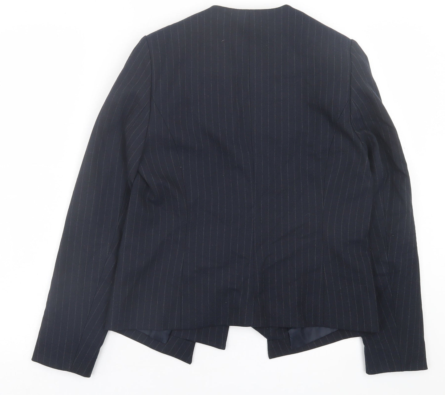 NEXT Womens Blue Striped  Jacket Blazer Size 10