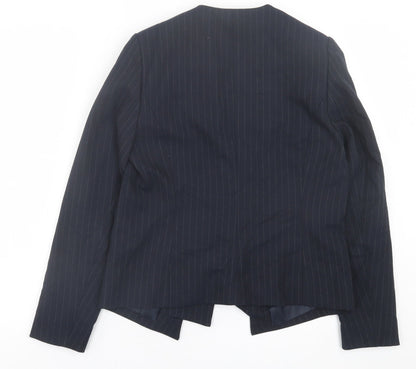 NEXT Womens Blue Striped  Jacket Blazer Size 10