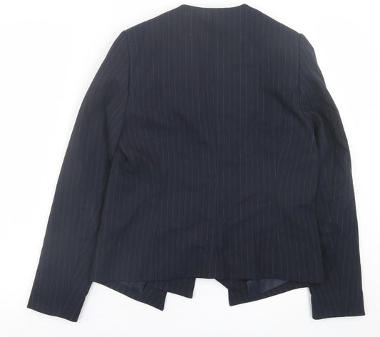 NEXT Womens Blue Striped  Jacket Blazer Size 10