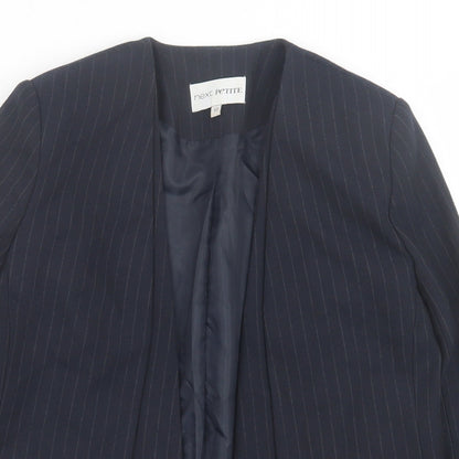 NEXT Womens Blue Striped  Jacket Blazer Size 10