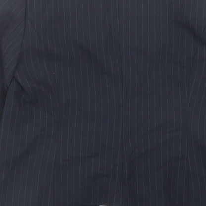 NEXT Womens Blue Striped  Jacket Blazer Size 10