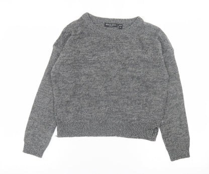 Womens UK Size XS Brave Soul Grey Pullover Jumper