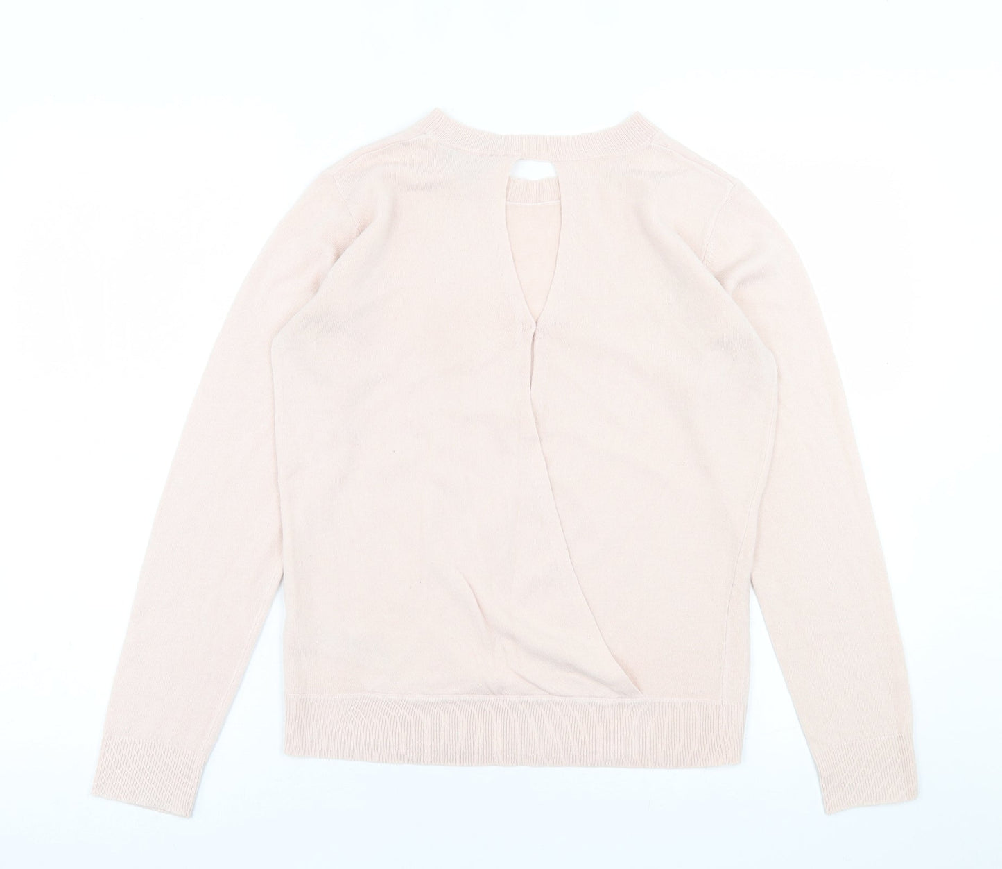 Dorothy Perkins Womens Pink Crew Neck  Acrylic Pullover Jumper Size 10
