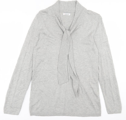 Womens UK Size 10 Damart Grey Pullover Jumper