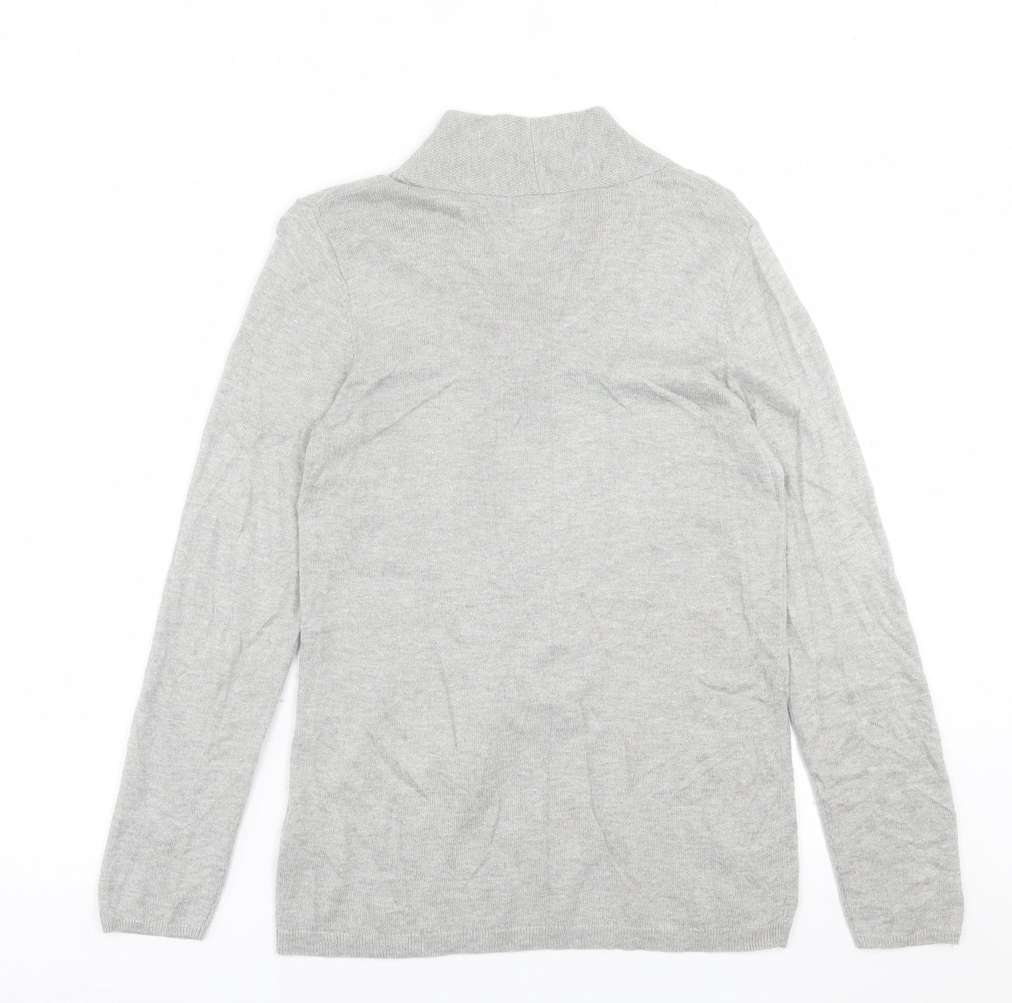 Womens UK Size 10 Damart Grey Pullover Jumper