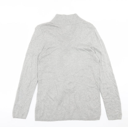 Womens UK Size 10 Damart Grey Pullover Jumper