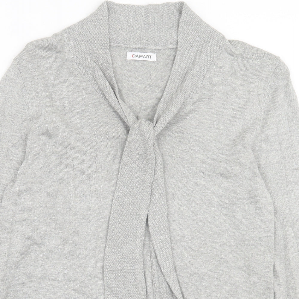 Womens UK Size 10 Damart Grey Pullover Jumper