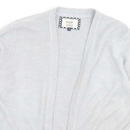 Womens UK Size 14 Maine Grey Cardigan Jumper