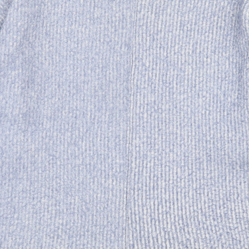 George Mens Blue Crew Neck  Polyester Pullover Jumper Size S