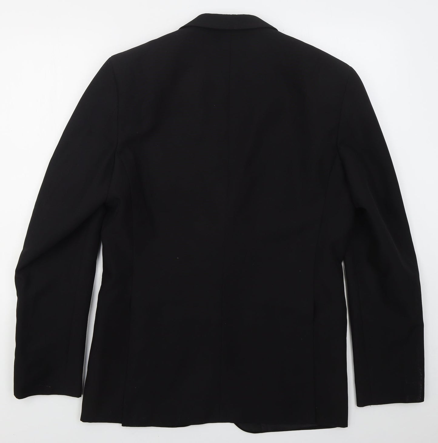Mens UK Size 38 Charlton Gray Regular Black Suit Jacket