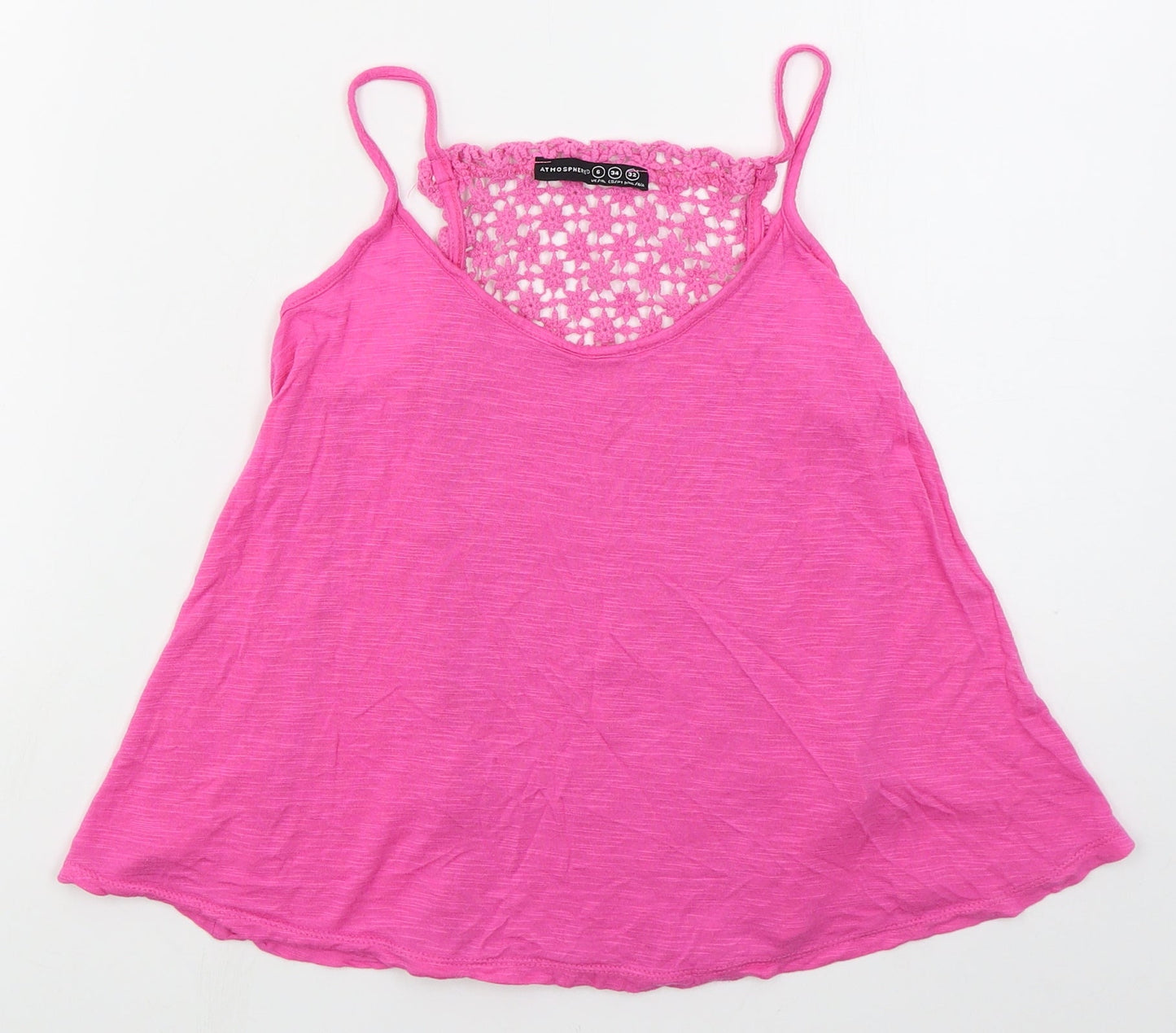 Womens UK Size 6 Atmosphere Pink Basic Tank