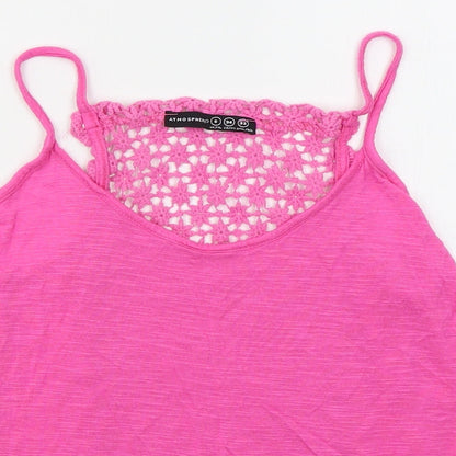Womens UK Size 6 Atmosphere Pink Basic Tank