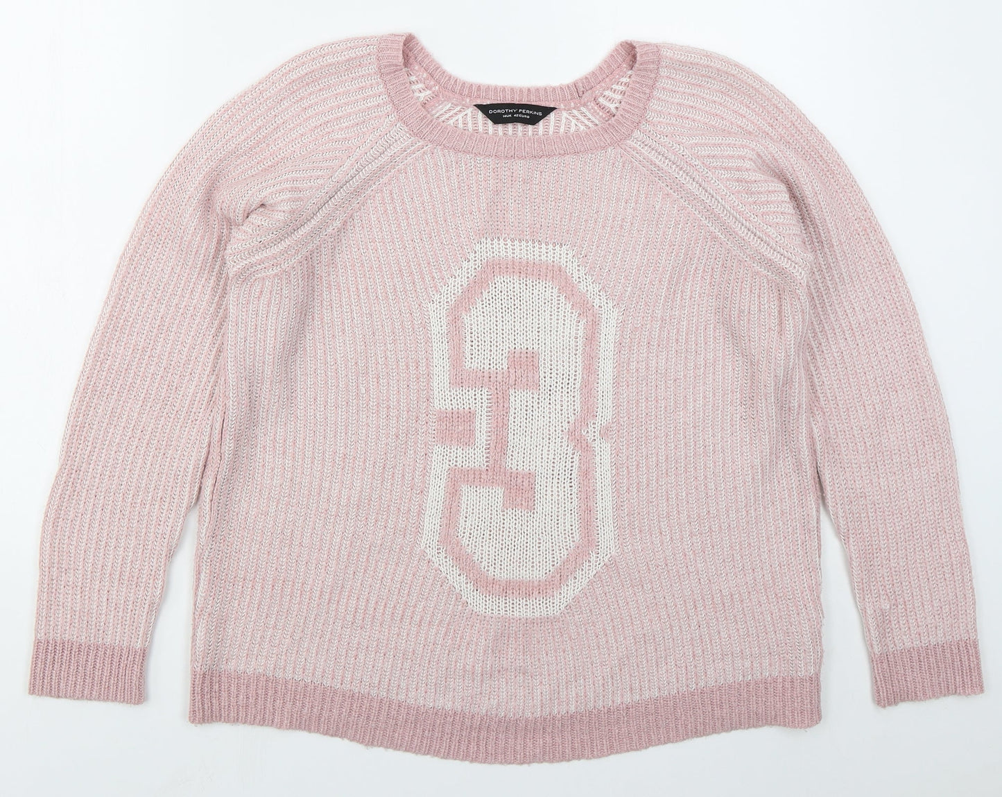 Womens UK Size 14 Dorothy Perkins Pink Pullover Jumper