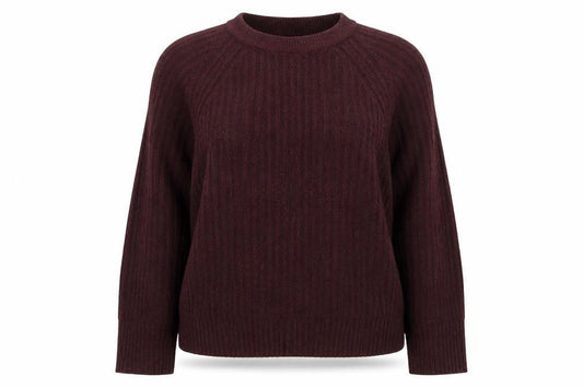 Pull & Bear Womens Purple Crew Neck  Acrylic Pullover Jumper Size M