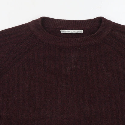 Pull & Bear Womens Purple Crew Neck  Acrylic Pullover Jumper Size M