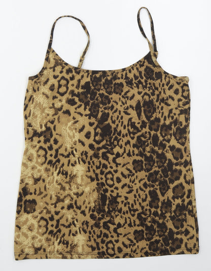 Womens UK Size 16 NEXT Brown Basic Tank