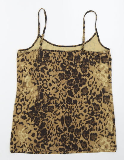Womens UK Size 16 NEXT Brown Basic Tank
