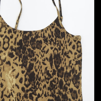 Womens UK Size 16 NEXT Brown Basic Tank