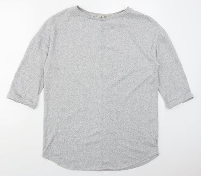 F&F Womens Grey  Viscose Pullover Sweatshirt Size 12  Pullover