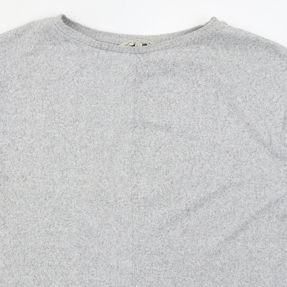 F&F Womens Grey  Viscose Pullover Sweatshirt Size 12  Pullover