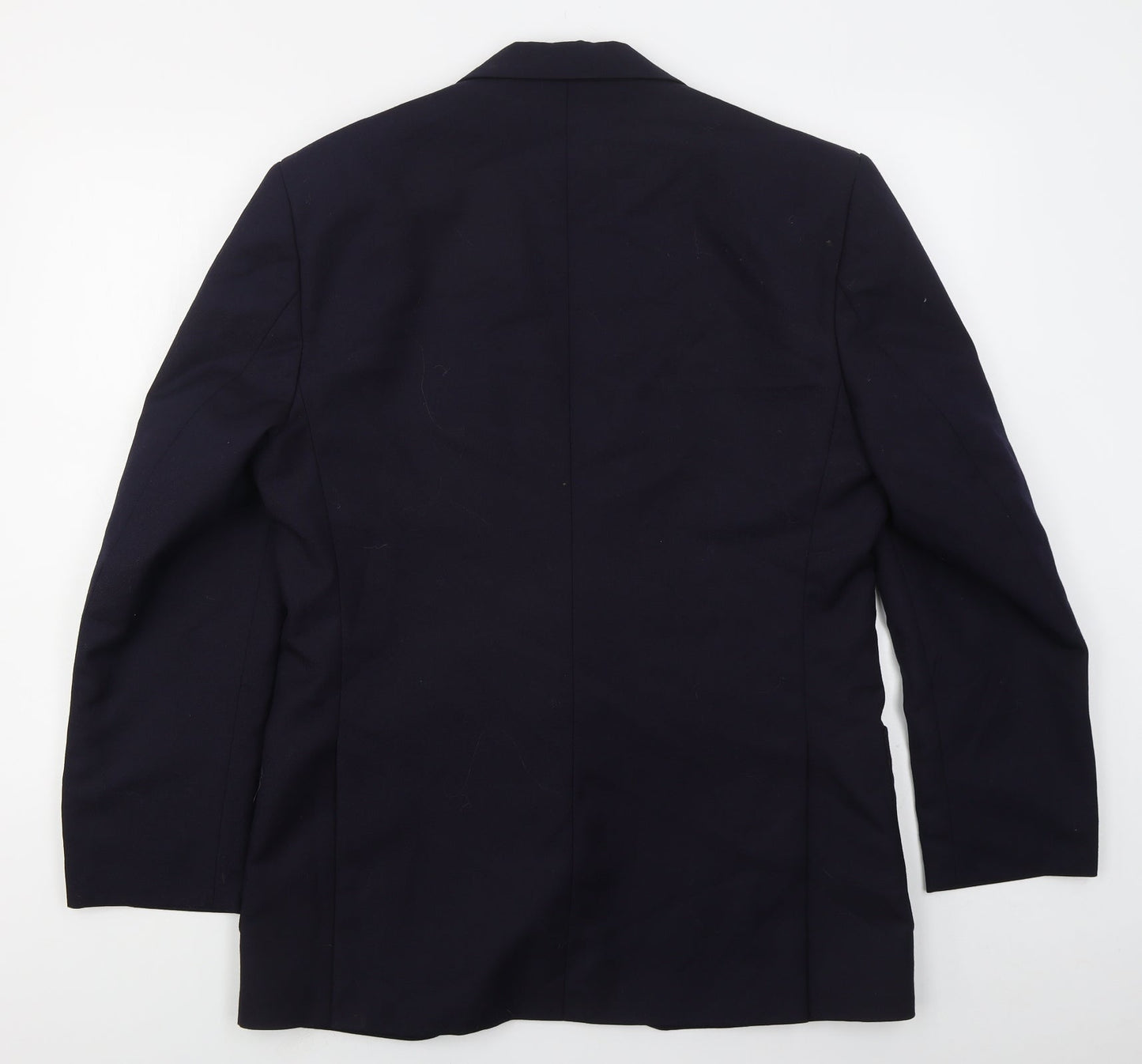Turner Virr & Co Mens Blue  Polyester Jacket Suit Jacket Size 40